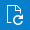 Renew Contract icon Document with circular arrow.