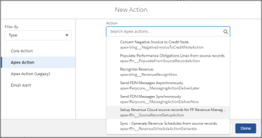 Screenshot of Adding an Action Element in the Flow UI