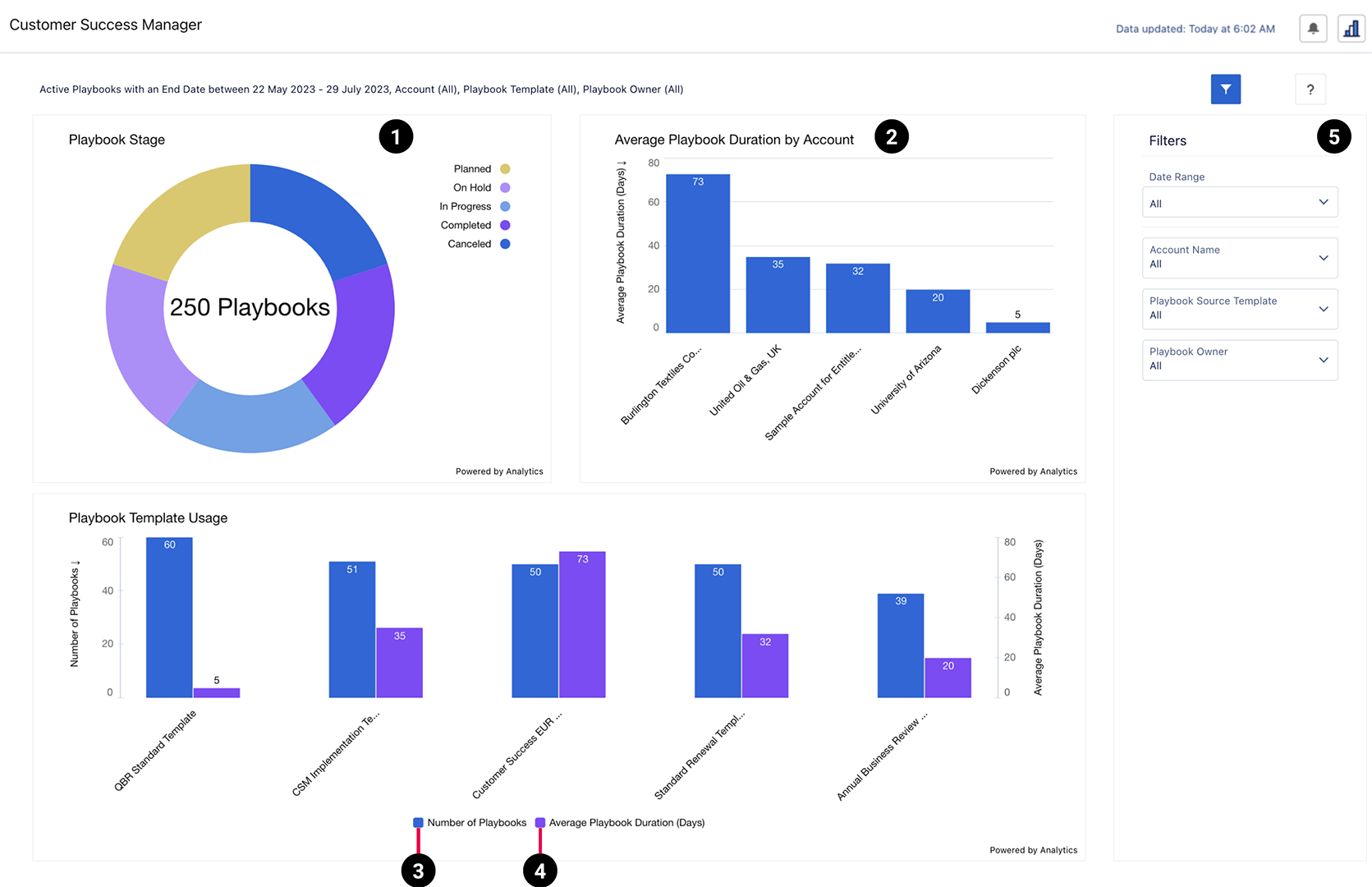 Customer Success Manager Dashboard