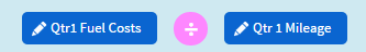 Example Formula 2: average cost per mile for each quarter