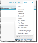 Image showing app selection