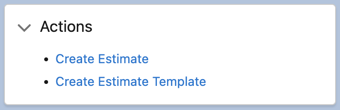Workspace Actions
