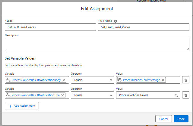Edit Assignment